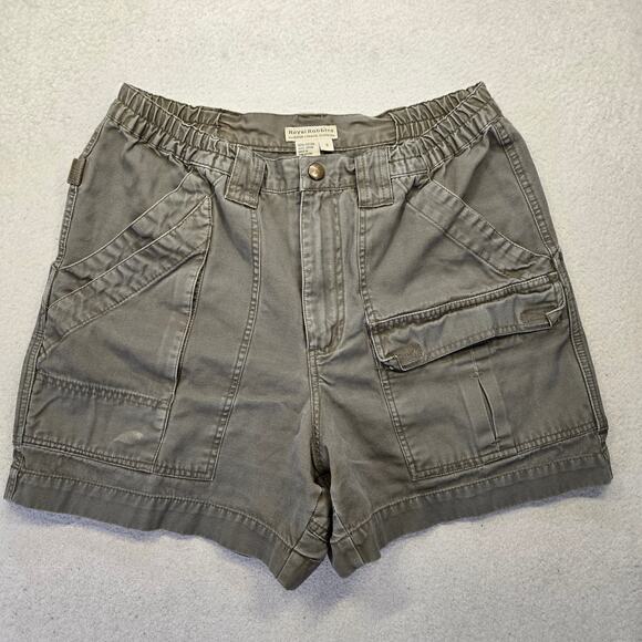 Vintage Royal Robbins Shorts Womens 6 High Waisted 5" Inseam Washed Canvas - Picture 1 of 7